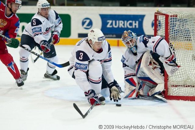 Photo hockey reportage CM09 Qualif J4 : Etats-Unis - Russie
