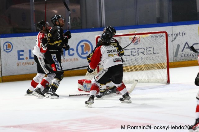 Photo hockey match Rouen - Chamonix  le 01/03/2022