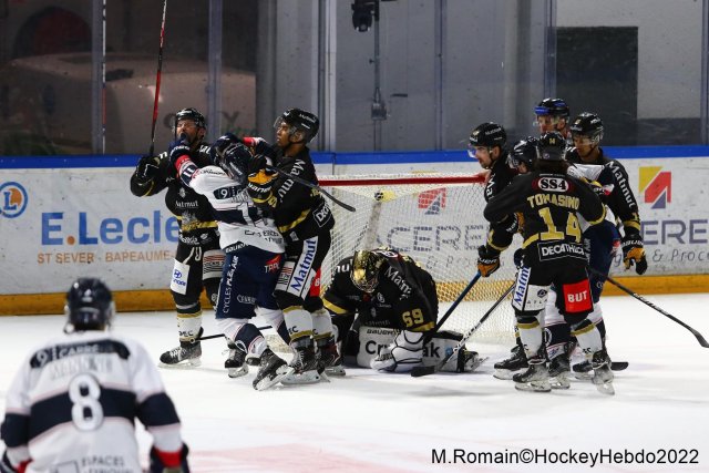 Photo hockey match Rouen - Angers  le 04/03/2022