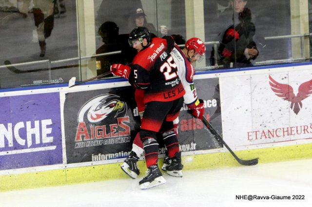 Photo hockey match Nice - Grenoble  le 04/03/2022