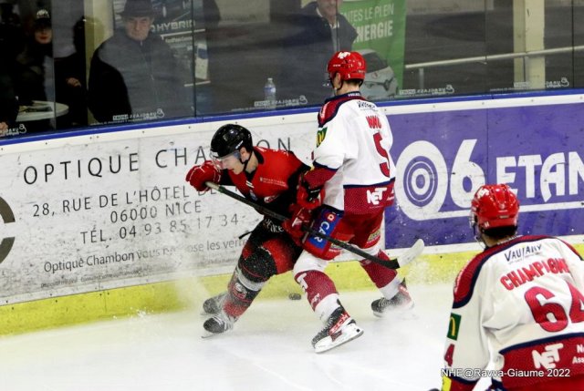 Photo hockey match Nice - Grenoble  le 04/03/2022