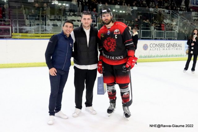 Photo hockey match Nice - Grenoble  le 04/03/2022