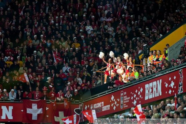 Photo hockey reportage CM09 Qualif J5 : La Suisse en enfer