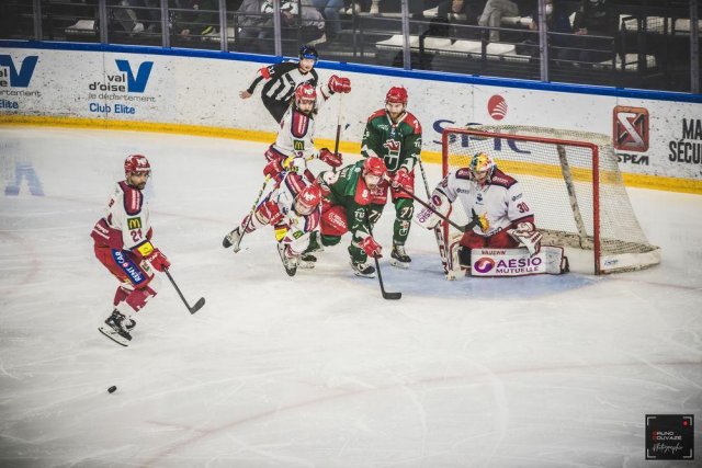 Photo hockey match Cergy-Pontoise - Grenoble  le 27/03/2022
