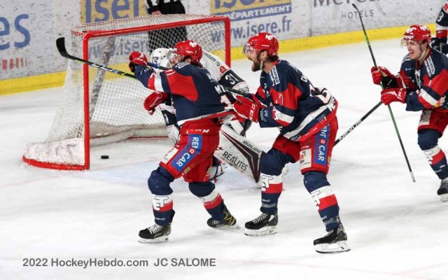 Photo hockey match Grenoble  - Angers  le 05/04/2022