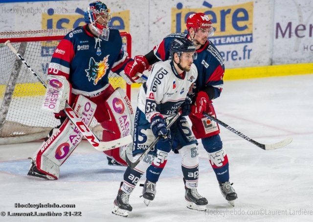 Photo hockey match Grenoble  - Angers  le 13/04/2022