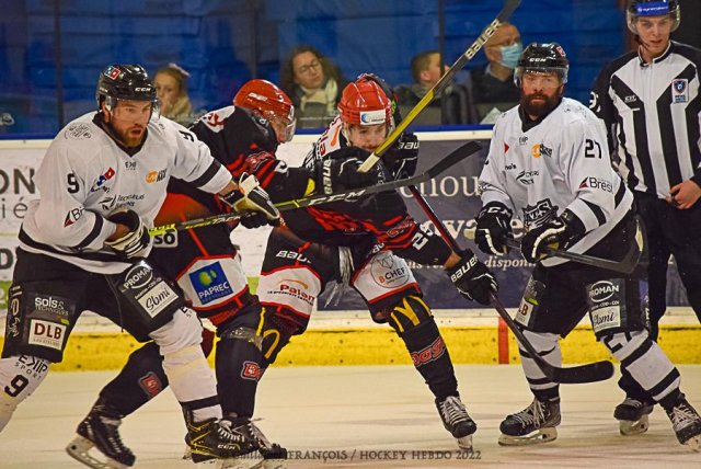 Photo hockey match Cholet  - Brest  le 20/04/2022