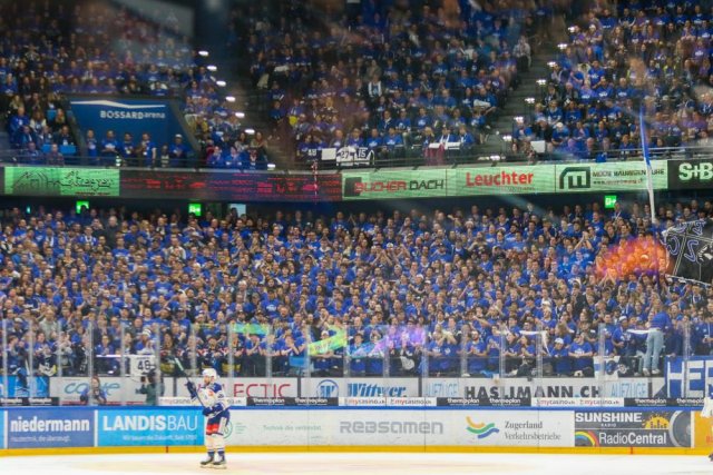 Photo hockey match Zug - Zürich le 23/04/2022