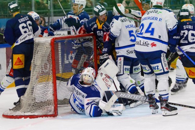 Photo hockey match Zug - Zürich le 23/04/2022