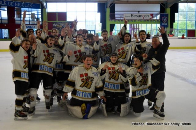 Photo hockey reportage U17 Excellence : Le HC74 champion !