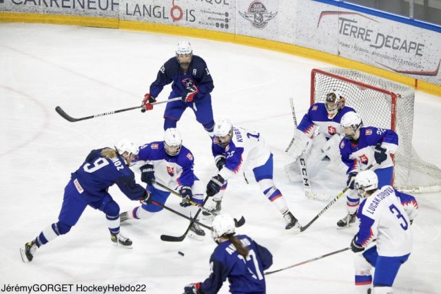 Photo hockey match France - Slovakia le 25/04/2022
