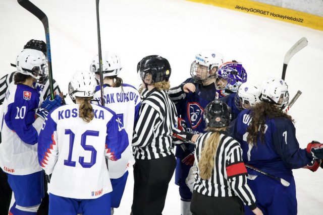 Photo hockey match France - Slovakia le 25/04/2022
