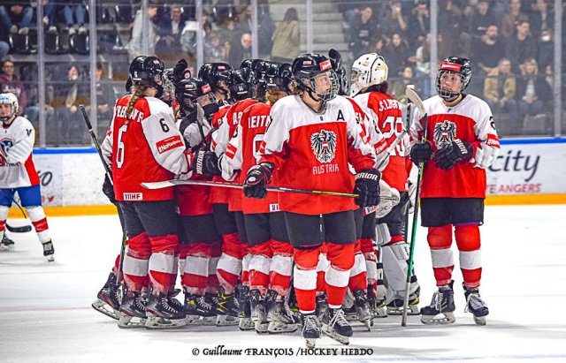 Photo hockey match Austria - France le 28/04/2022