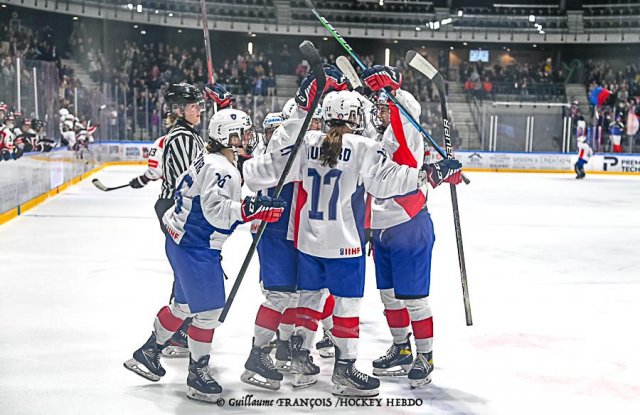 Photo hockey match Austria - France le 28/04/2022