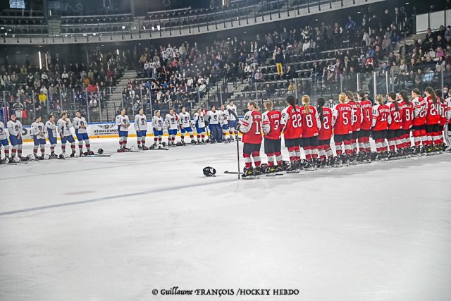 Photo hockey match Austria - France le 28/04/2022