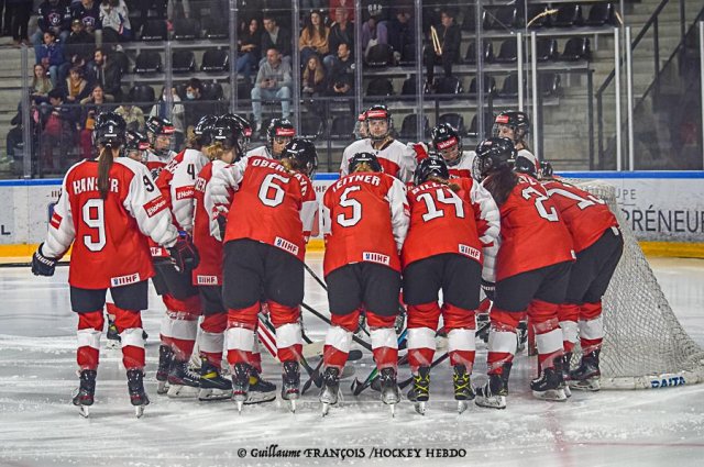 Photo hockey match Austria - France le 28/04/2022