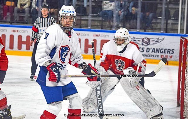 Photo hockey match Austria - France le 28/04/2022