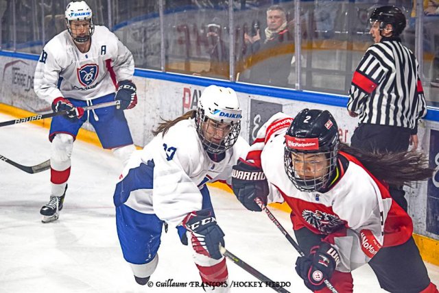 Photo hockey match Austria - France le 28/04/2022