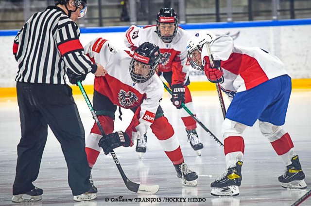 Photo hockey match Austria - France le 28/04/2022