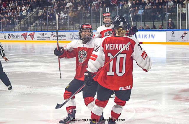 Photo hockey match Austria - France le 28/04/2022