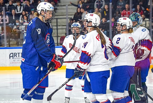 Photo hockey match France - Norway le 30/04/2022