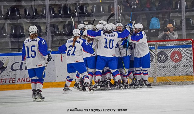 Photo hockey match Austria - Slovakia le 30/04/2022