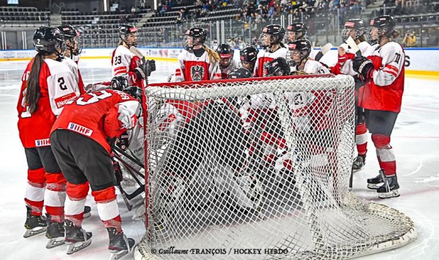 Photo hockey match Austria - Slovakia le 30/04/2022