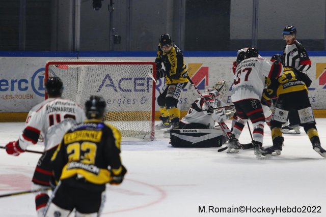 Photo hockey match Rouen - Nice le 09/09/2022