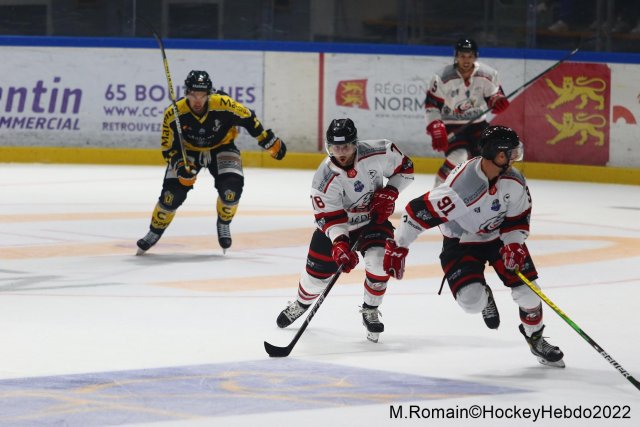 Photo hockey match Rouen - Nice le 09/09/2022