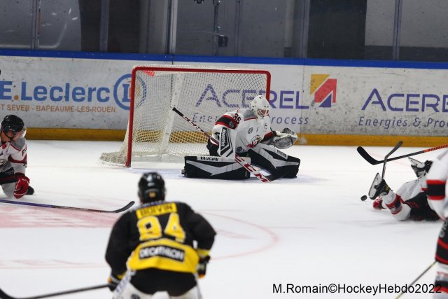 Photo hockey match Rouen - Nice le 09/09/2022