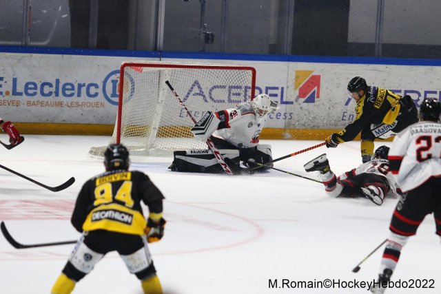 Photo hockey match Rouen - Nice le 09/09/2022