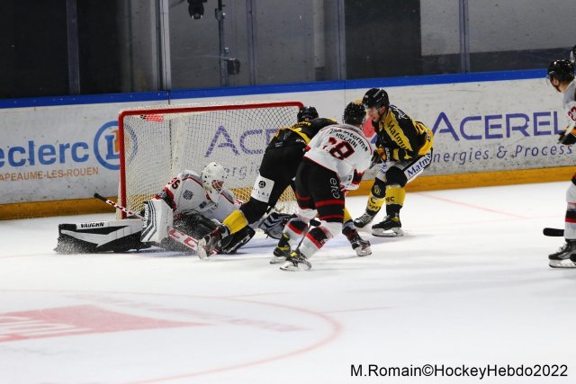 Photo hockey match Rouen - Nice le 09/09/2022