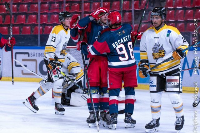 Photo hockey match Grenoble U20 - Rouen U20 le 18/09/2022