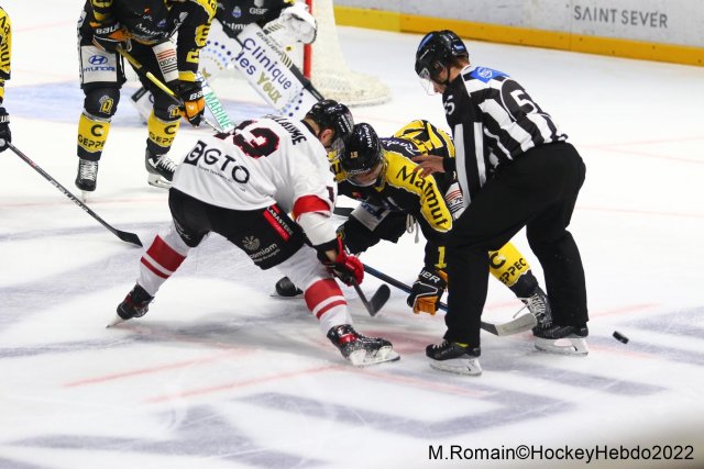 Photo hockey match Rouen - Bordeaux le 20/09/2022