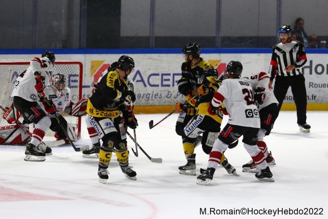 Photo hockey match Rouen - Bordeaux le 20/09/2022