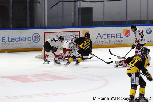 Photo hockey match Rouen - Bordeaux le 20/09/2022