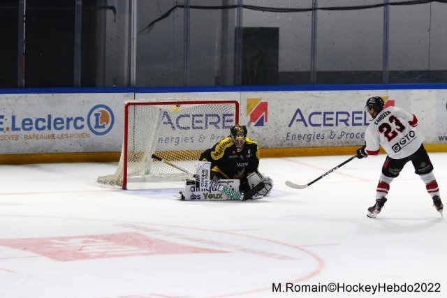 Photo hockey match Rouen - Bordeaux le 20/09/2022