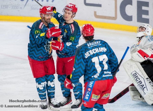 Photo hockey match Grenoble  - Amiens  le 25/09/2022