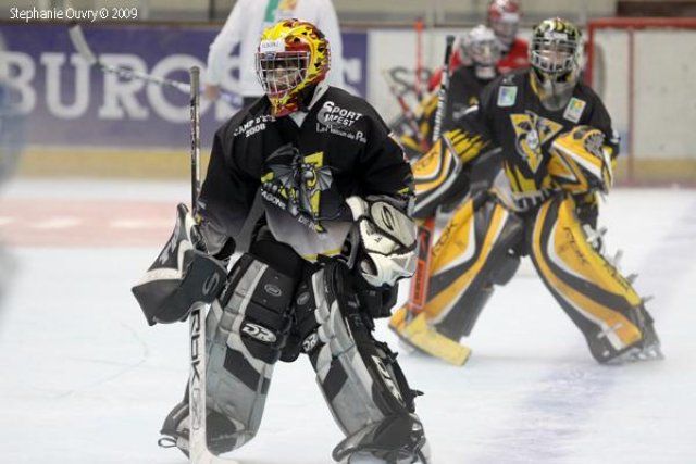 Photo hockey reportage De jeunes gardiens en stage à Rouen