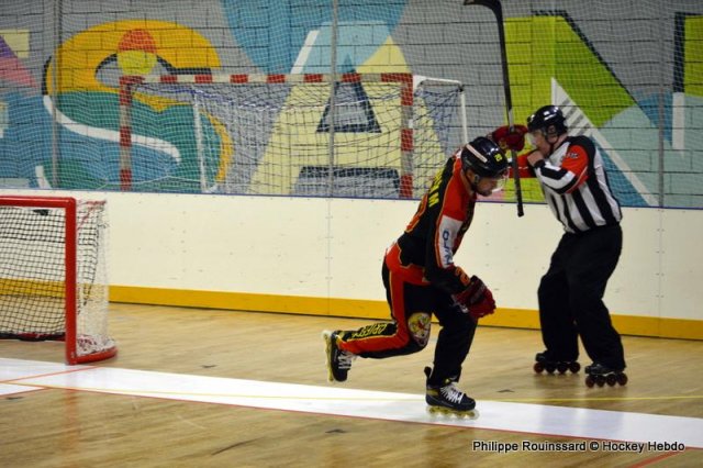 Photo hockey reportage N1 : Le survol des Rapaces