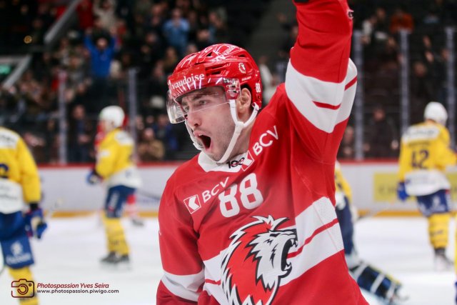 Photo hockey match Lausanne - Davos le 22/10/2022
