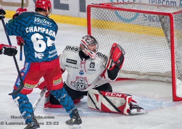 Photo hockey match Grenoble  - Bordeaux le 25/10/2022