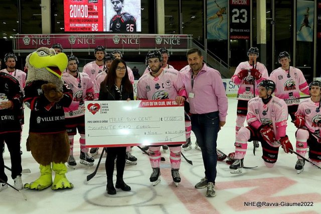 Photo hockey match Nice - Grenoble  le 30/10/2022