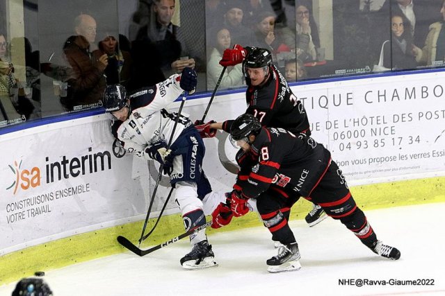 Photo hockey match Nice - Angers  le 27/11/2022