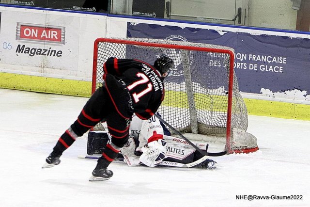 Photo hockey match Nice - Angers  le 27/11/2022