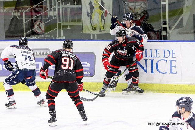 Photo hockey match Nice - Angers  le 27/11/2022