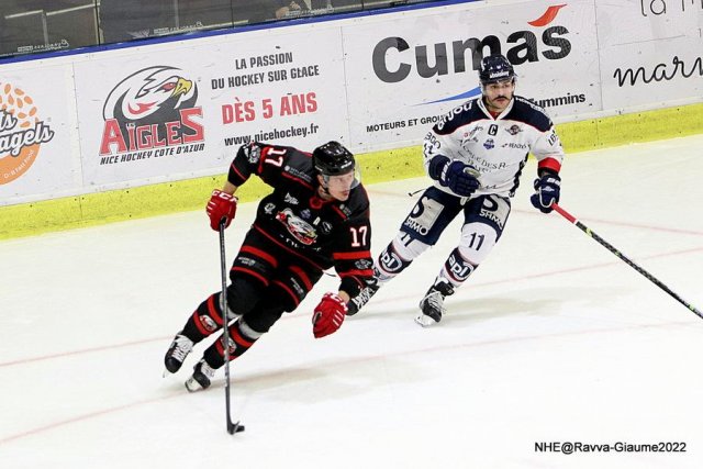 Photo hockey match Nice - Angers  le 27/11/2022