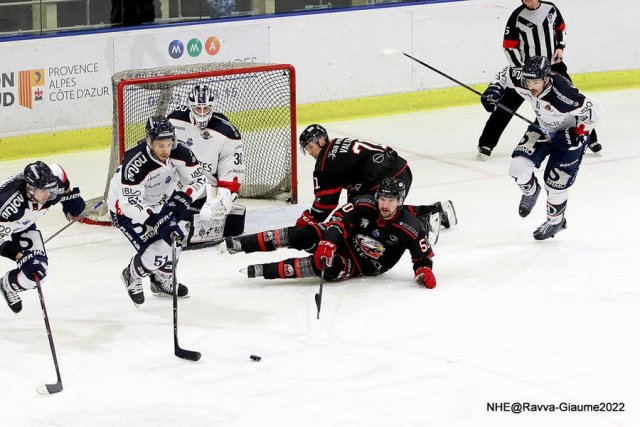 Photo hockey match Nice - Angers  le 27/11/2022
