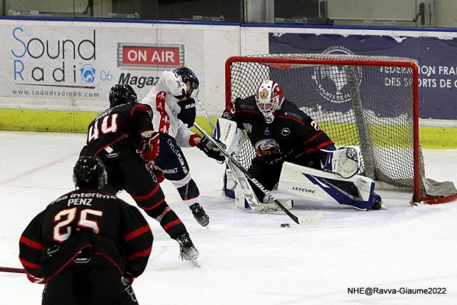 Photo hockey match Nice - Angers  le 27/11/2022