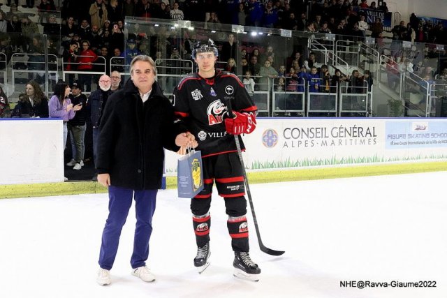 Photo hockey match Nice - Angers  le 27/11/2022